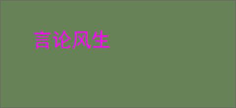 言论风生
