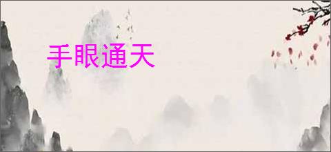 手眼通天
